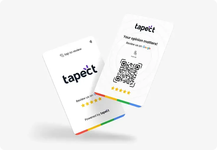 Tapect Review Card - White