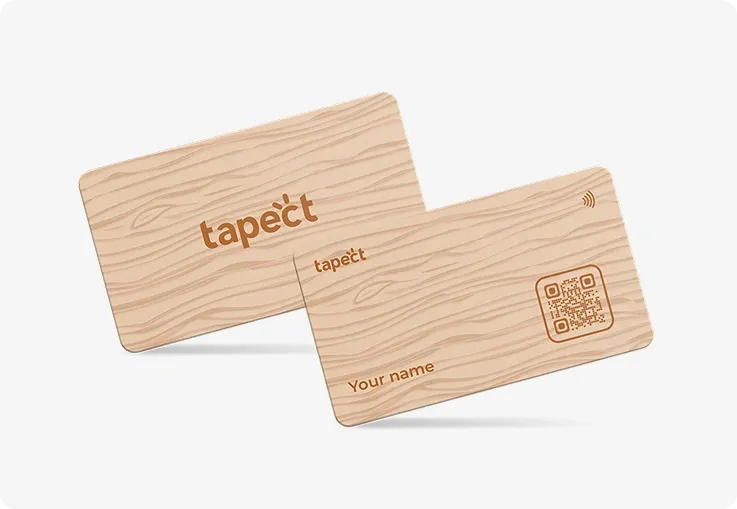 Tapect Wooden Card